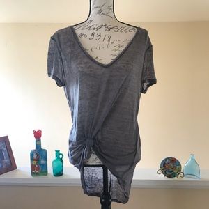 H &M shear t-shirt taupe